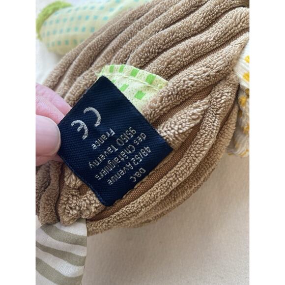 Vtg Histoire d'ours Studio Chenille Bunny Rabbit Plush Classic France Stripe - Picture 6 of 8